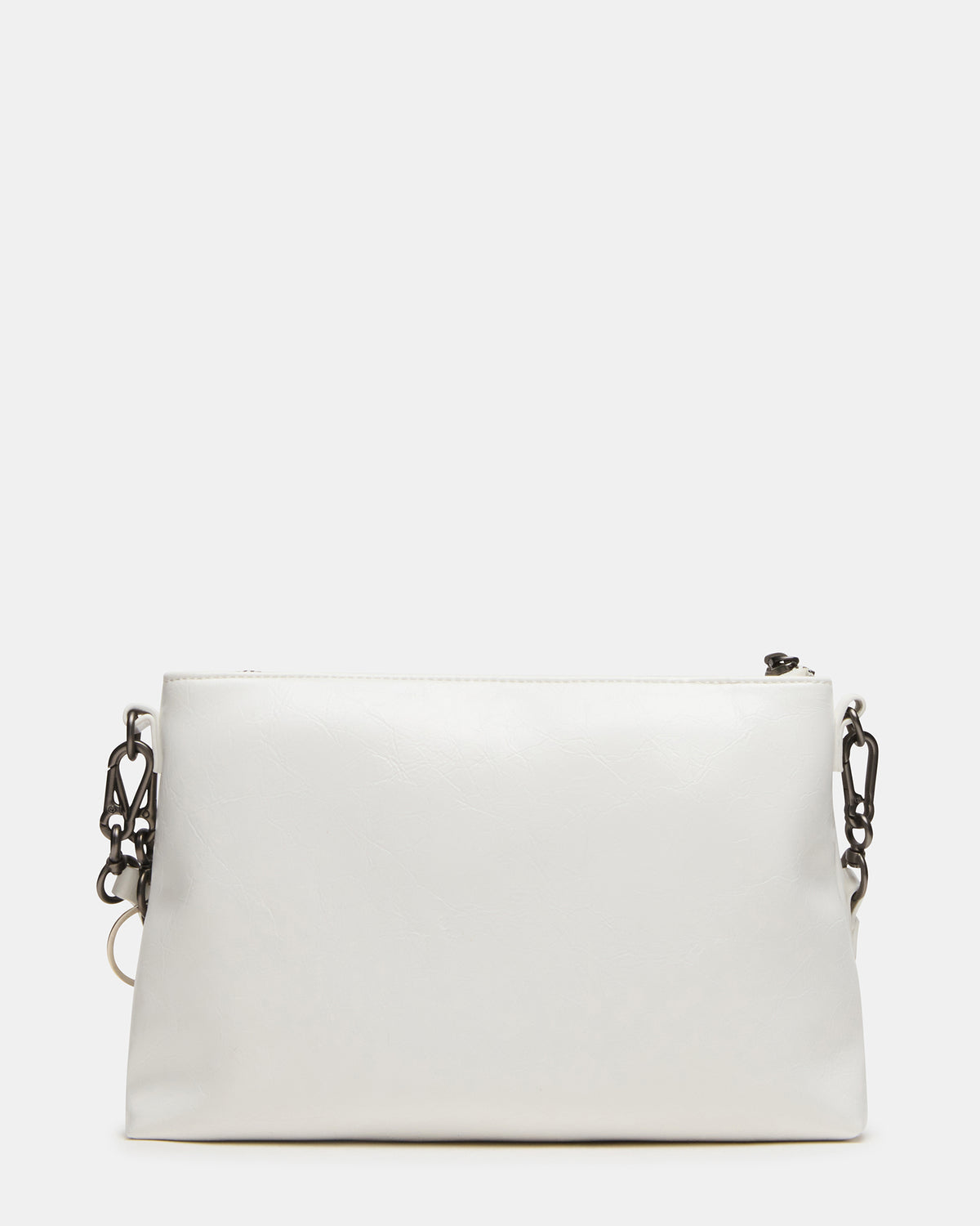 Steve Madden JONY Bag White Top-Zipper Crossbody Handbag