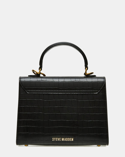 Steve Madden ELLOISE Bag Black Structured Mini Crossbody Handbag