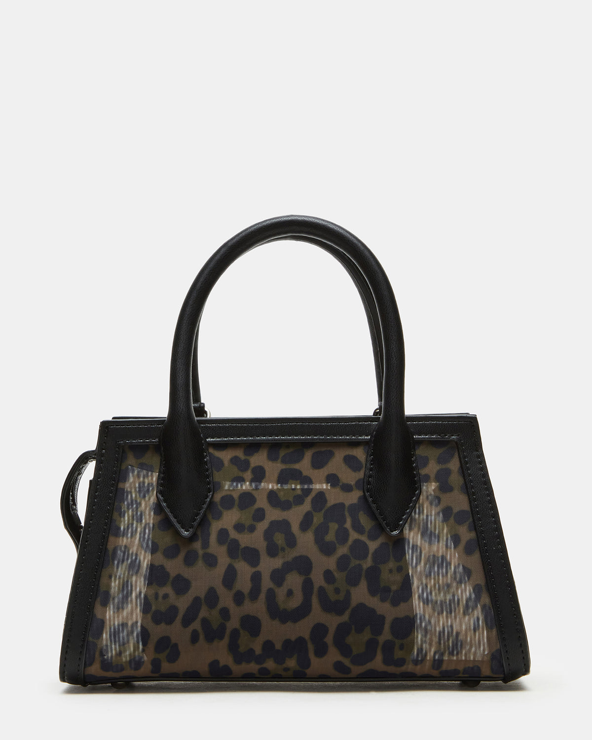 Steve Madden PEACHY Leopard Women's Mini Top-Handle Mesh Handbag