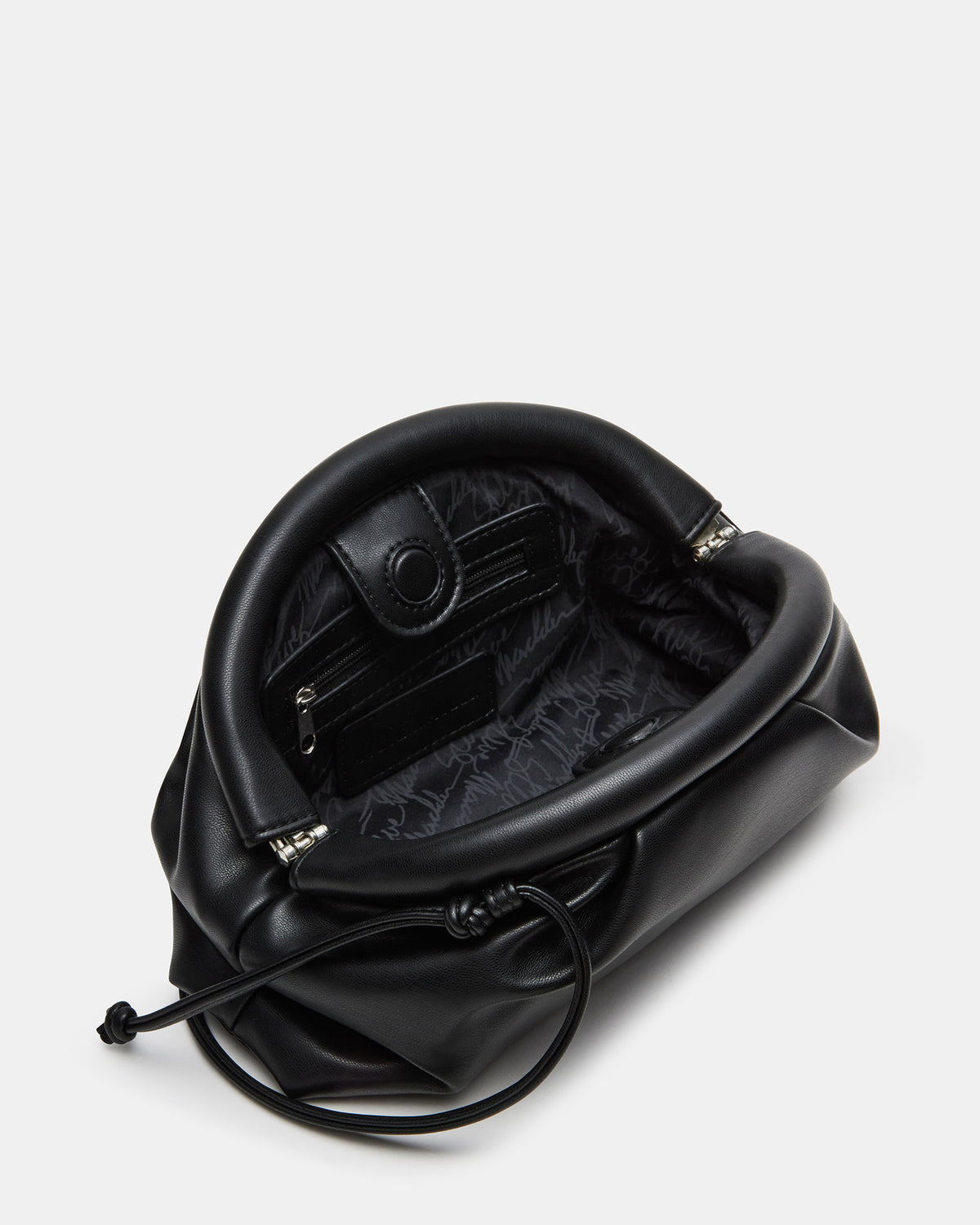 Steve Madden HAILEE Black Women's Soft Clutch Handbag