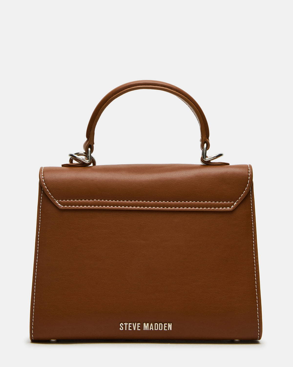 Steve Madden ELLOISE Bag Cognac Structured Mini Crossbody Handbag