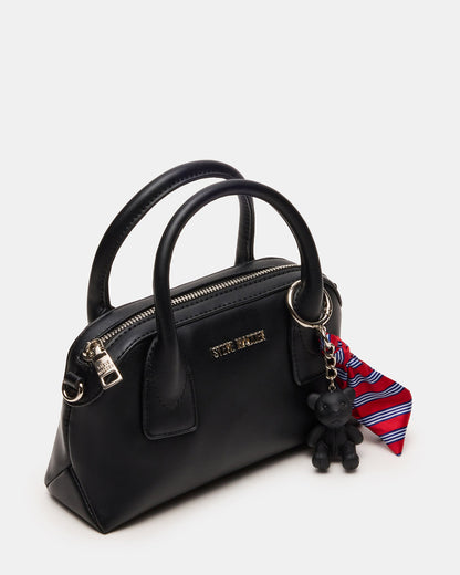 Steve Madden MELODIE Bag Black Dome Satchel Top-Handle Crossbody Handbag