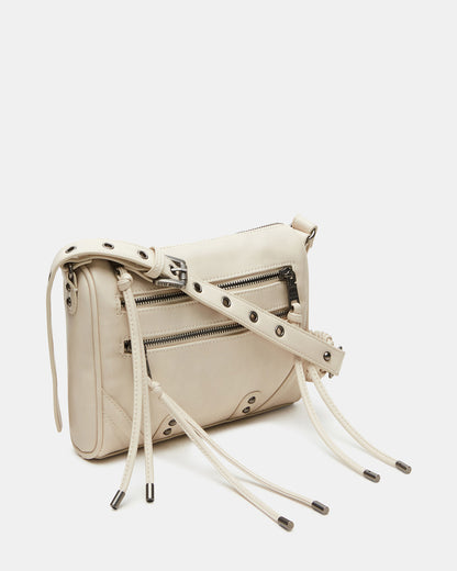 Steve Madden RIGBY Taupe Women's Fringe Studded Crossbody Handbag