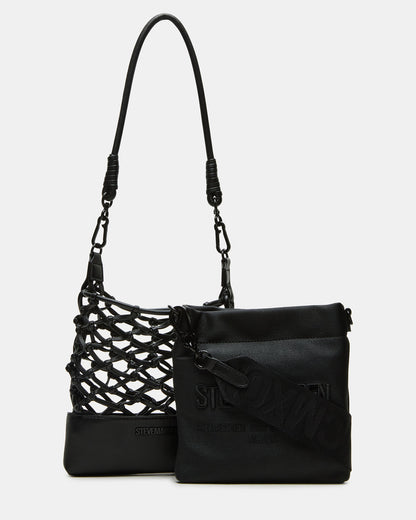 Steve Madden ARDA Black/Black Women's Crossbody Pouch Handbag