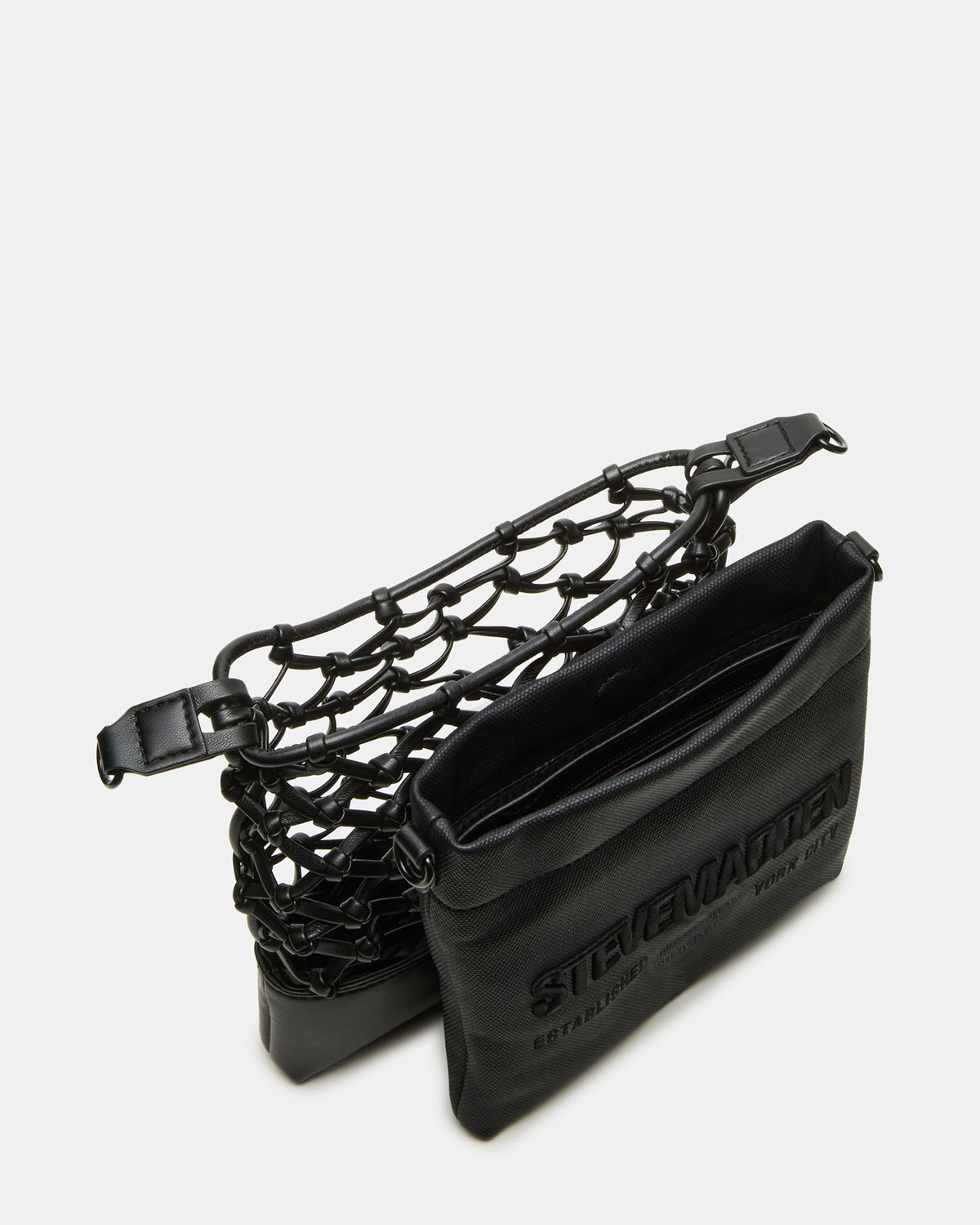 Steve Madden ARDA Black/Black Women's Crossbody Pouch Handbag