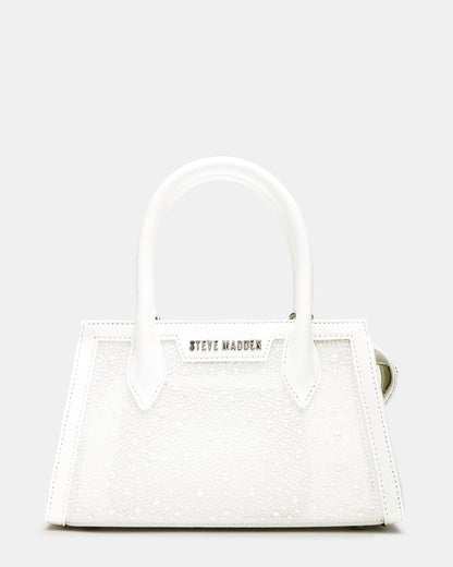 Steve Madden PEACH White Multi Women's Mini Top-Handle Mesh Handbag