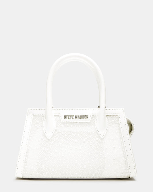 Steve Madden PEACH White Multi Women's Mini Top-Handle Mesh Handbag