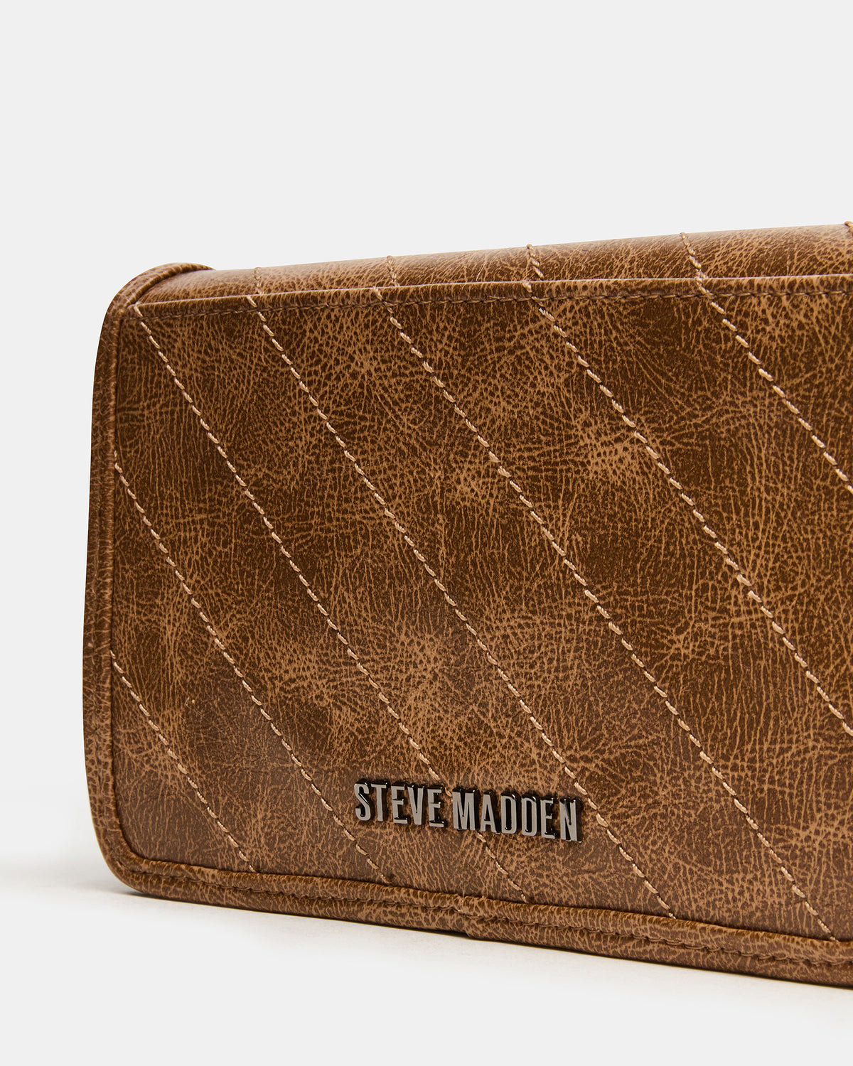 Steve Madden RELAX Bag Pecan Logo Chain Strap Crossbody Handbag