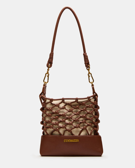 Steve Madden ARDA Cognac Multi Women's Crossbody Pouch Handbag