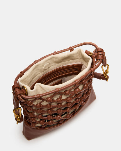 Steve Madden ARDA Cognac Multi Women's Crossbody Pouch Handbag