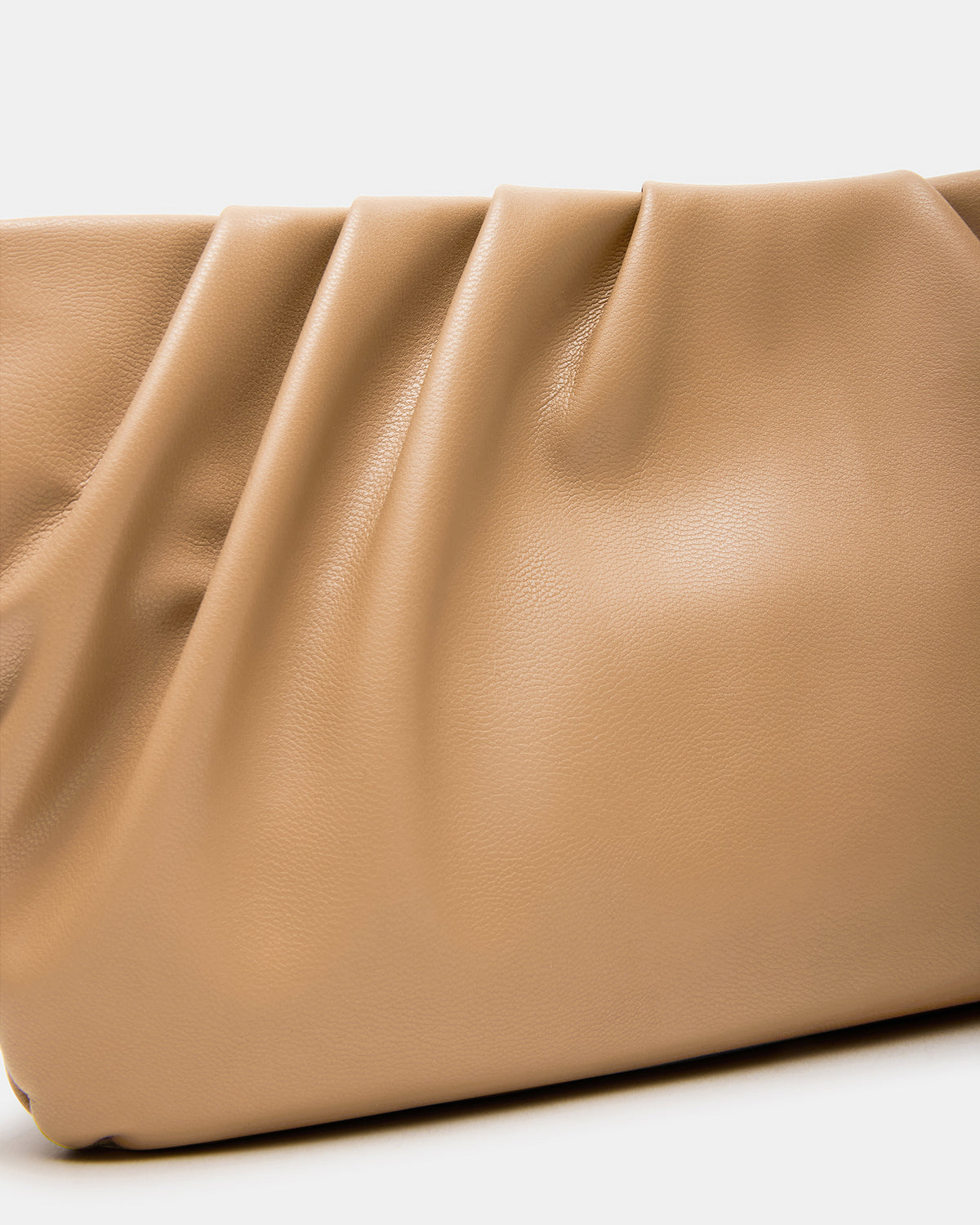 Steve Madden NIKA Chestnut Women's Pleated Crossbody Clutch Handbag