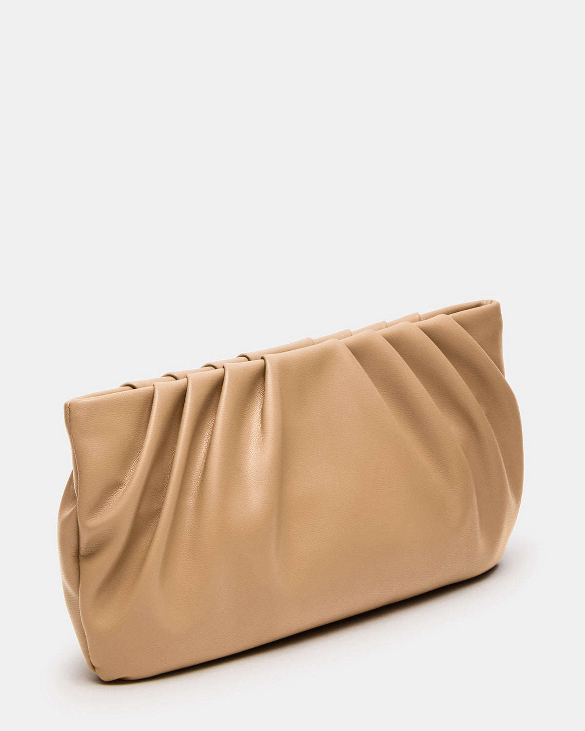 Steve Madden NIKA Chestnut Women's Pleated Crossbody Clutch Handbag