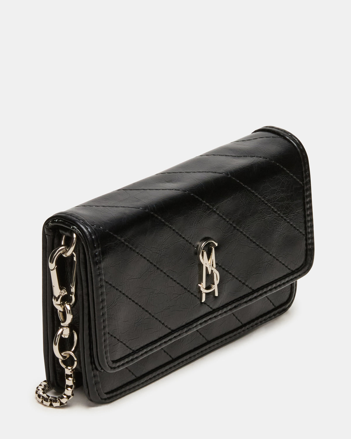 Steve Madden RELAX Bag Black Logo Chain Strap Crossbody Handbag