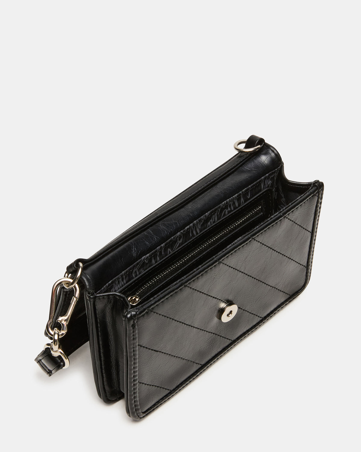Steve Madden RELAX Bag Black Logo Chain Strap Crossbody Handbag