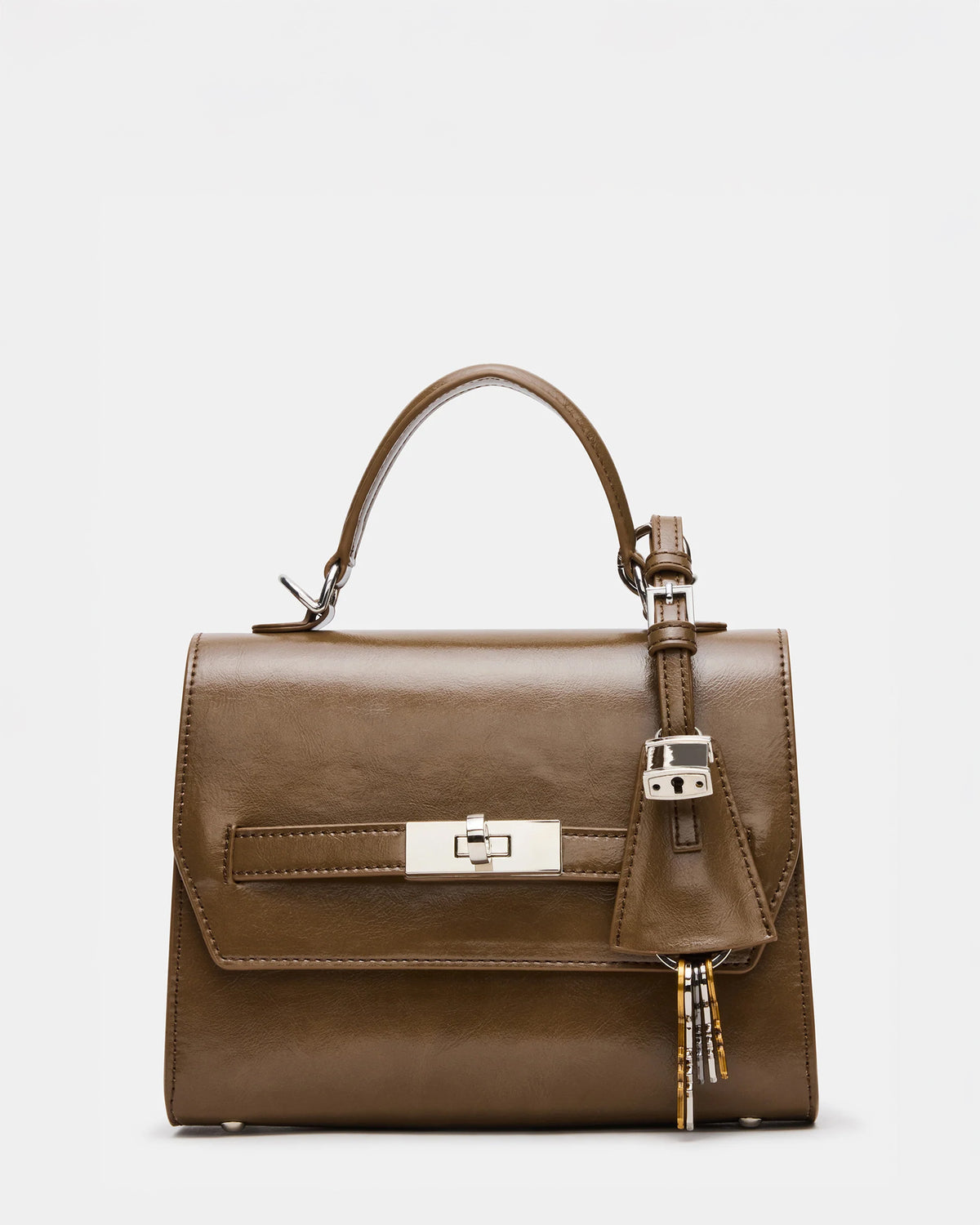 Steve Madden ELLOISE Bag Olive Structured Mini Crossbody Handbag