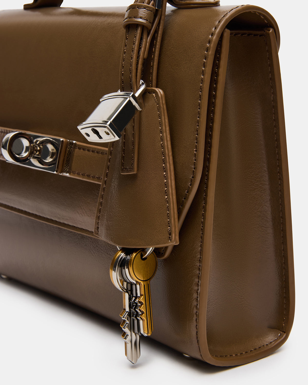 Steve Madden ELLOISE Bag Olive Structured Mini Crossbody Handbag