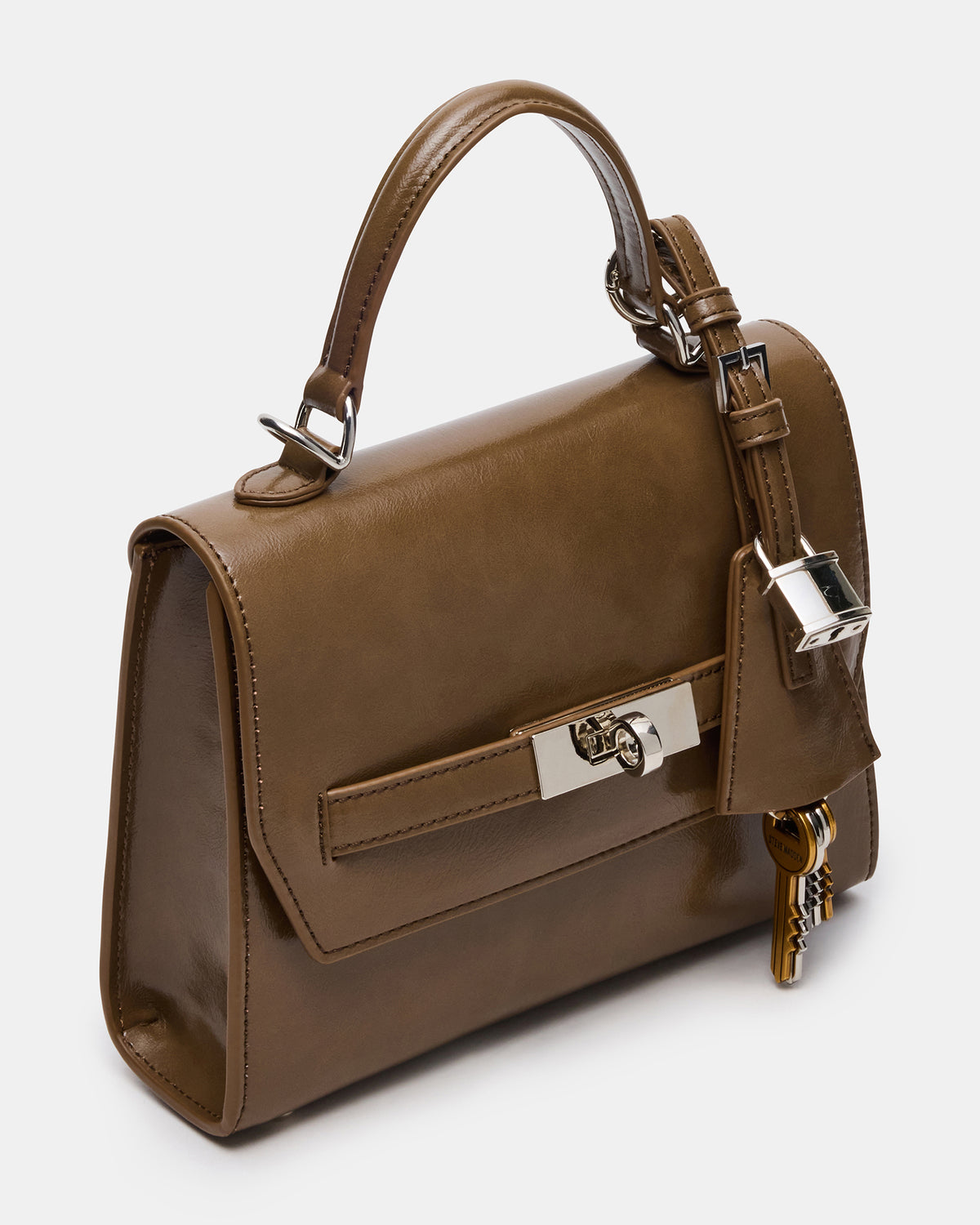 Steve Madden ELLOISE Bag Olive Structured Mini Crossbody Handbag