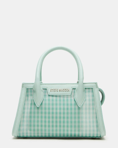 Steve Madden PEACHY Green Multi Women's Mini Top-Handle Mesh Handbag