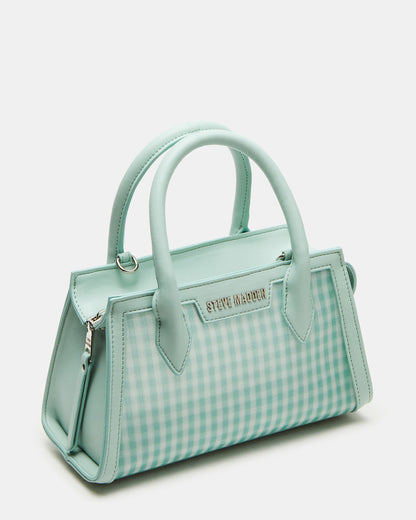 Steve Madden PEACHY Green Multi Women's Mini Top-Handle Mesh Handbag