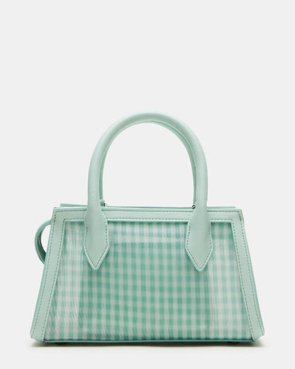 Steve Madden PEACHY Green Multi Women's Mini Top-Handle Mesh Handbag