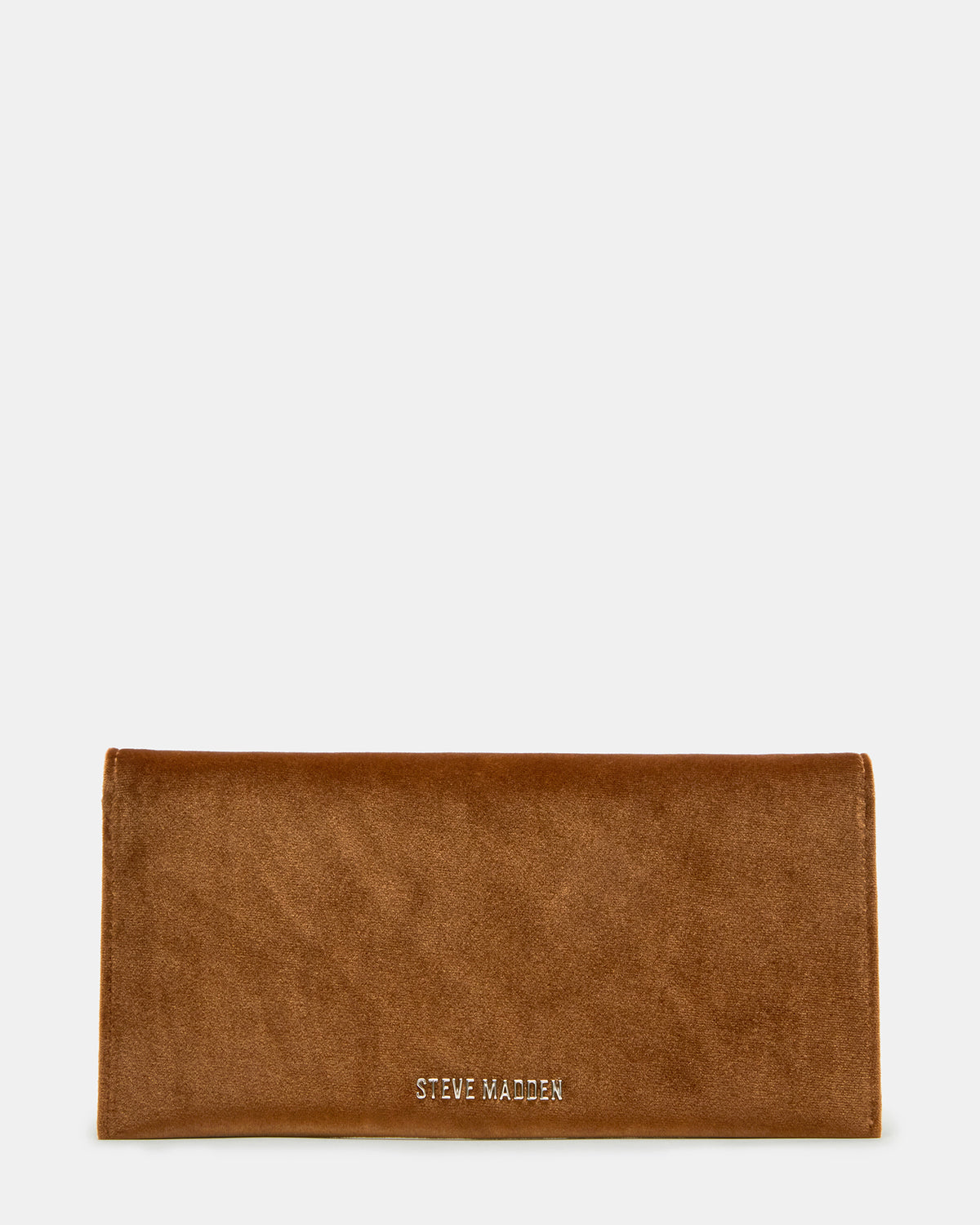 Steve Madden SMOOTH Bag Rust Fabric Envelope Logo Crossbody Clutch Handbag