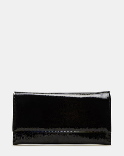 Steve Madden JULIANA Bag Black Patent Crossbody Clutch Handbag