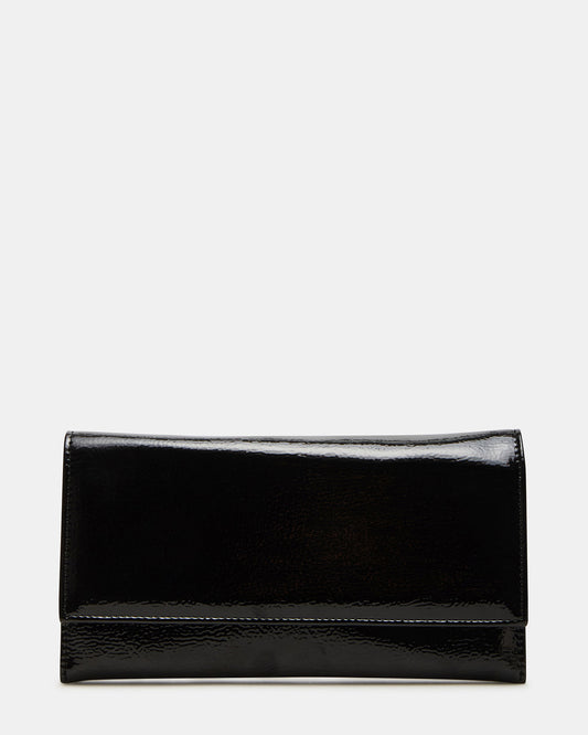 Steve Madden JULIANA Bag Black Patent Crossbody Clutch Handbag