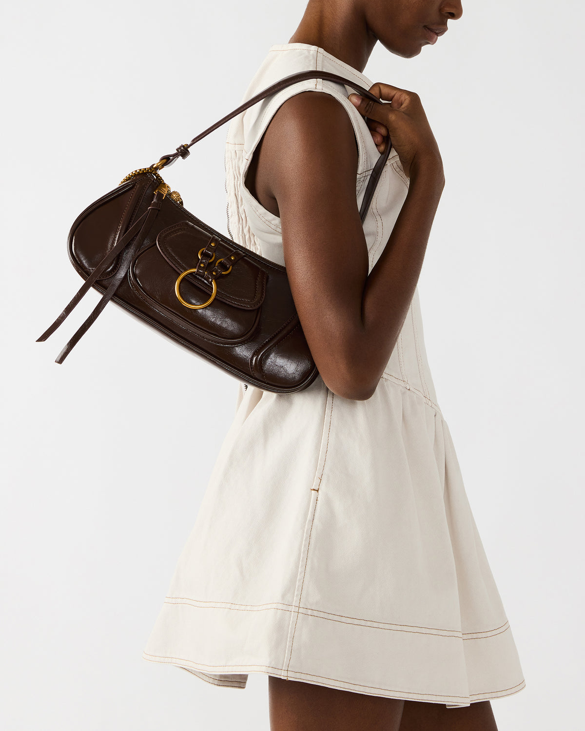 Steve Madden LUXXAR Bag Brown Shoulder Strap Boho-Inspired Handbag