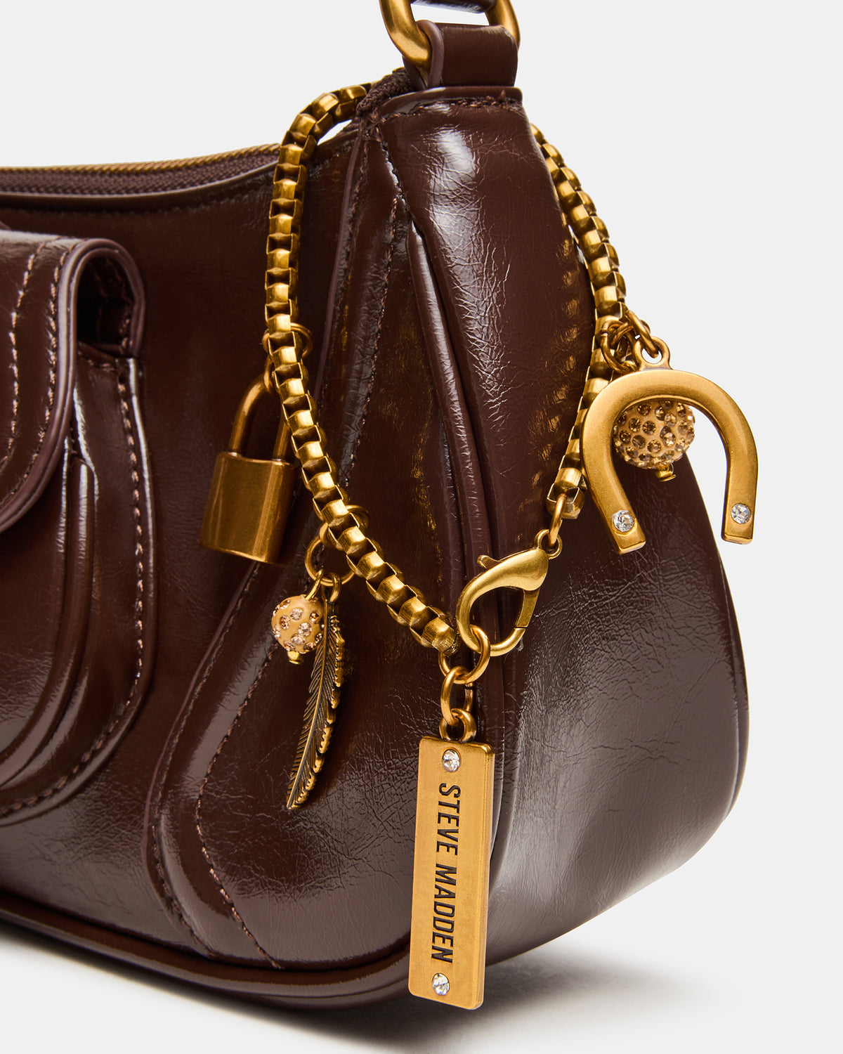 Steve Madden LUXXAR Bag Brown Shoulder Strap Boho-Inspired Handbag