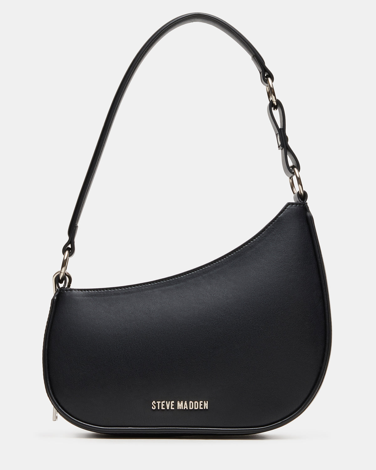 Steve Madden MUSEE Bag Black Asymmetrical Shoulder Strap Handbag
