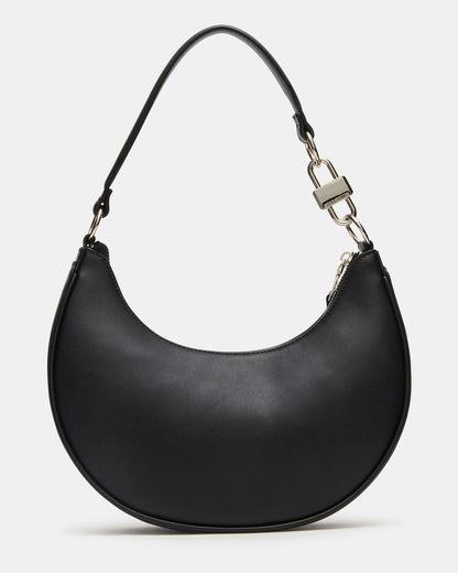 Steve Madden LOHAN Bag Black Structured Hobo Shoulder Handbag