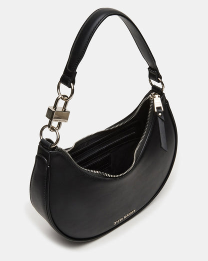 Steve Madden LOHAN Bag Black Structured Hobo Shoulder Handbag