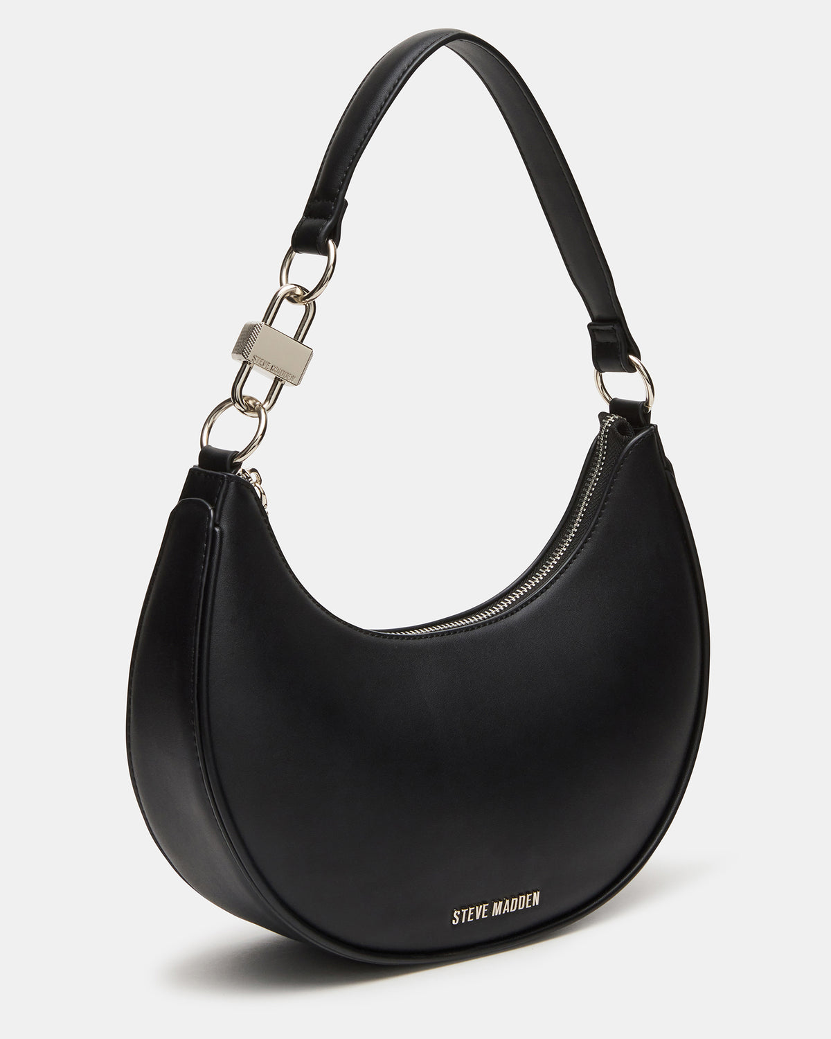 Steve Madden LOHAN Bag Black Structured Hobo Shoulder Handbag