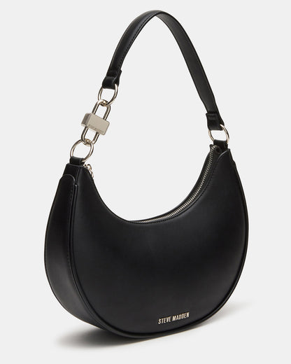 Steve Madden LOHAN Bag Black Structured Hobo Shoulder Handbag