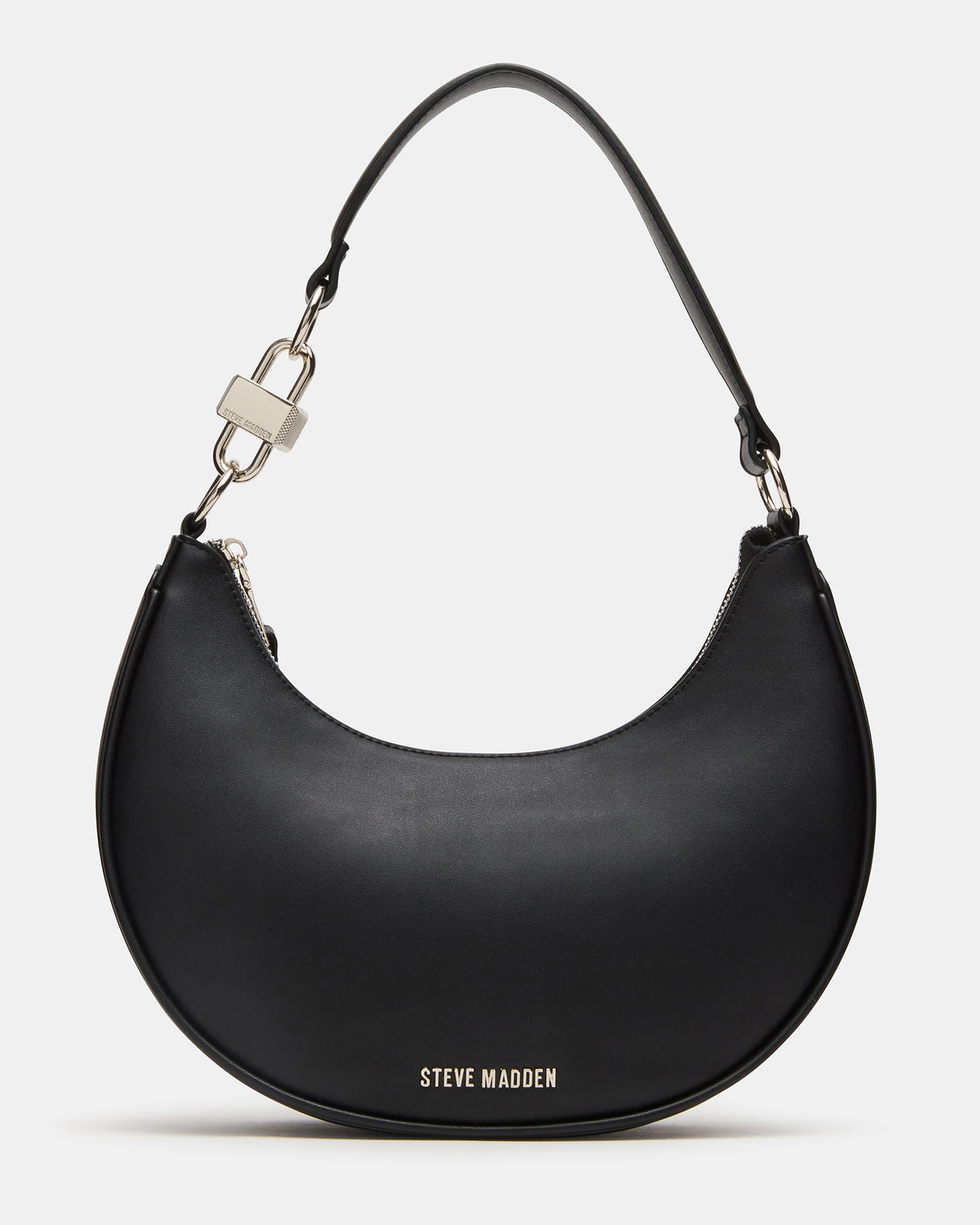 Steve Madden LOHAN Bag Black Structured Hobo Shoulder Handbag