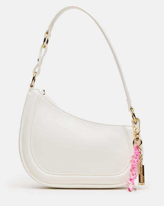 Steve Madden MUSEE Bag White Asymmetrical Shoulder Strap Handbag