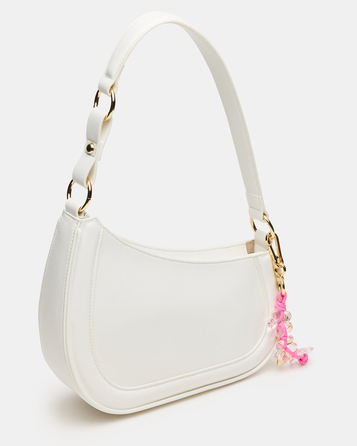 Steve Madden MUSEE Bag White Asymmetrical Shoulder Strap Handbag