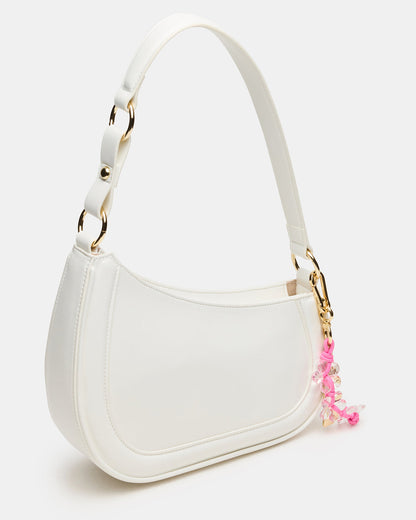 Steve Madden MUSEE Bag White Asymmetrical Shoulder Strap Handbag