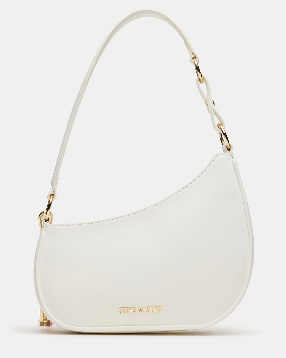 Steve Madden MUSEE Bag White Asymmetrical Shoulder Strap Handbag