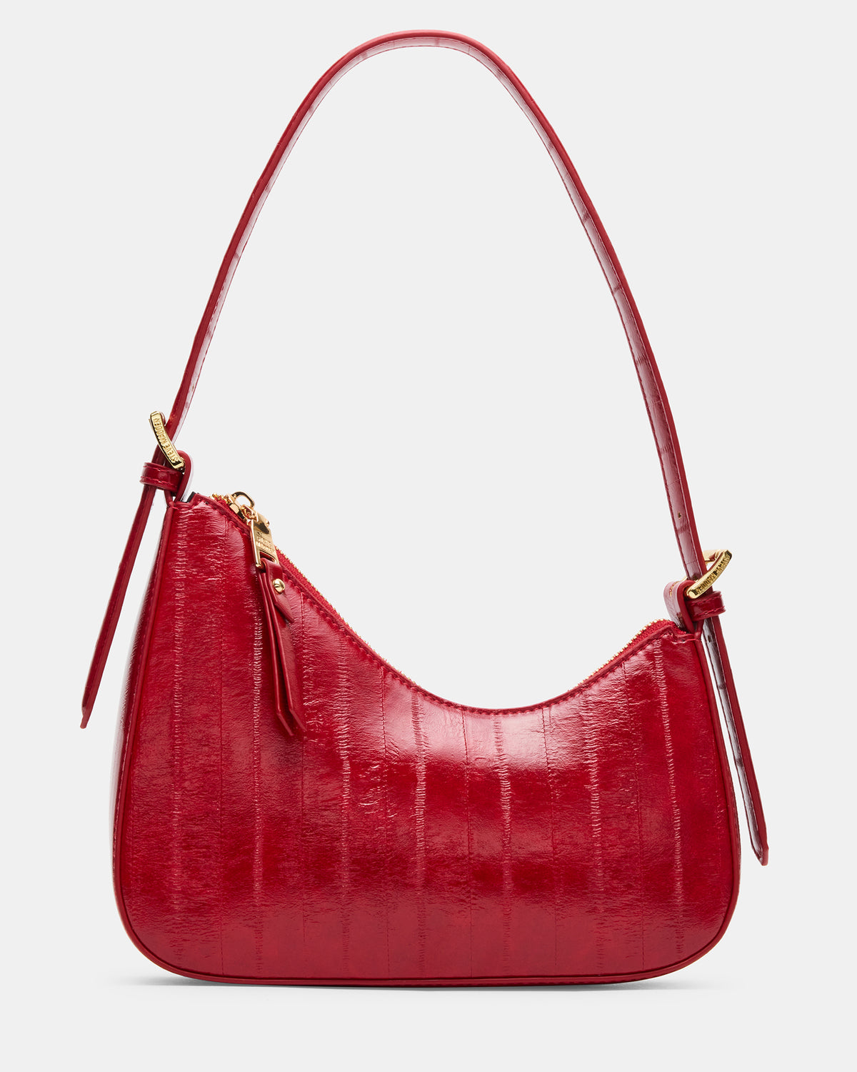Steve Madden SMITH Bag Red Eel Asymmetric Shoulder Handbag