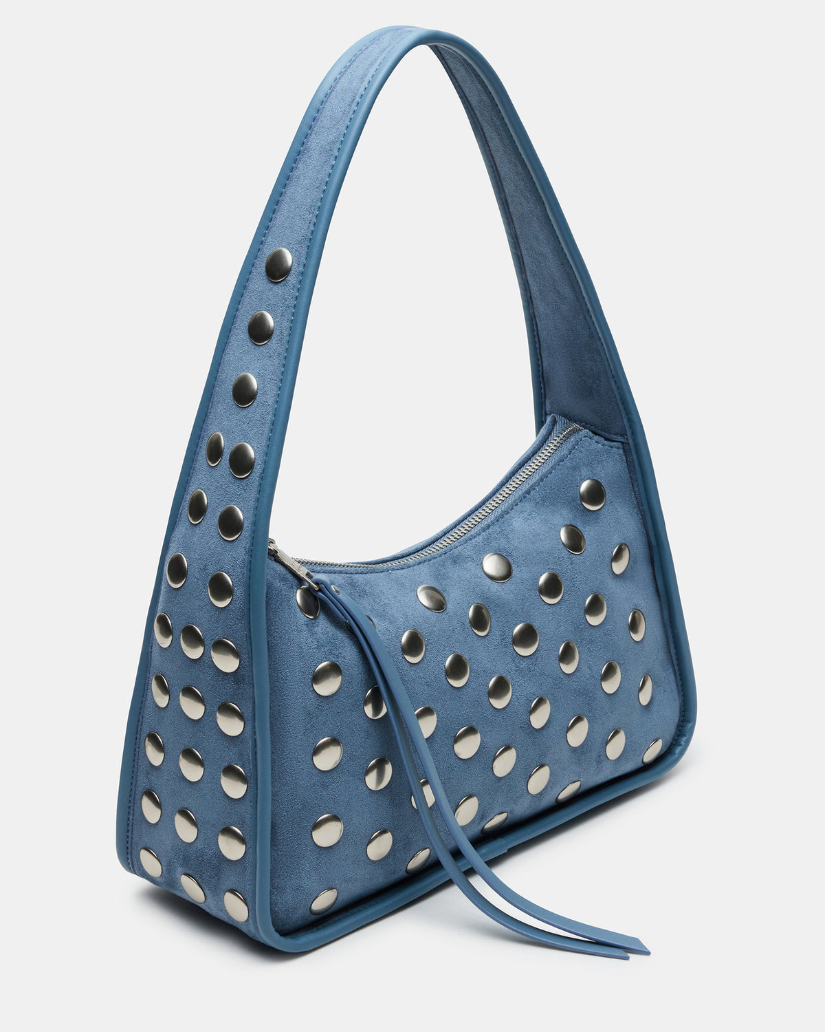 Steve Madden CHEYANN Bag Light Blue Hobo Dome-Studded Shoulder Strap Women's Handbag