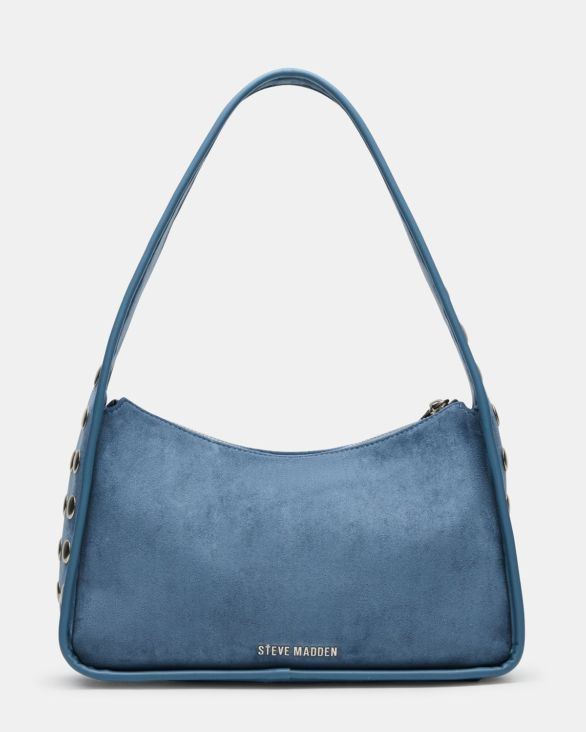 Steve Madden CHEYANN Bag Light Blue Hobo Dome-Studded Shoulder Strap Women's Handbag