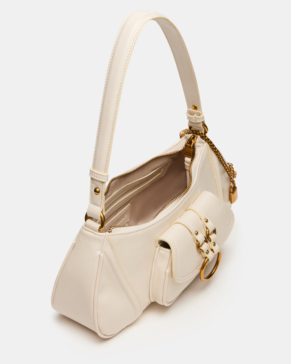 Steve Madden LUXXAR Bag Bone Shoulder Strap Boho-Inspired Handbag
