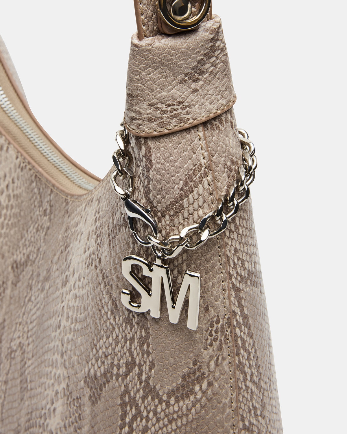 Steve Madden AMARI Bag Sand Snake Shoulder Strap Handbag