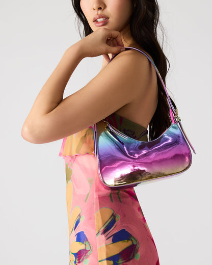 Steve Madden SMITH Bag Metallic Multi Asymmetric Shoulder Handbag