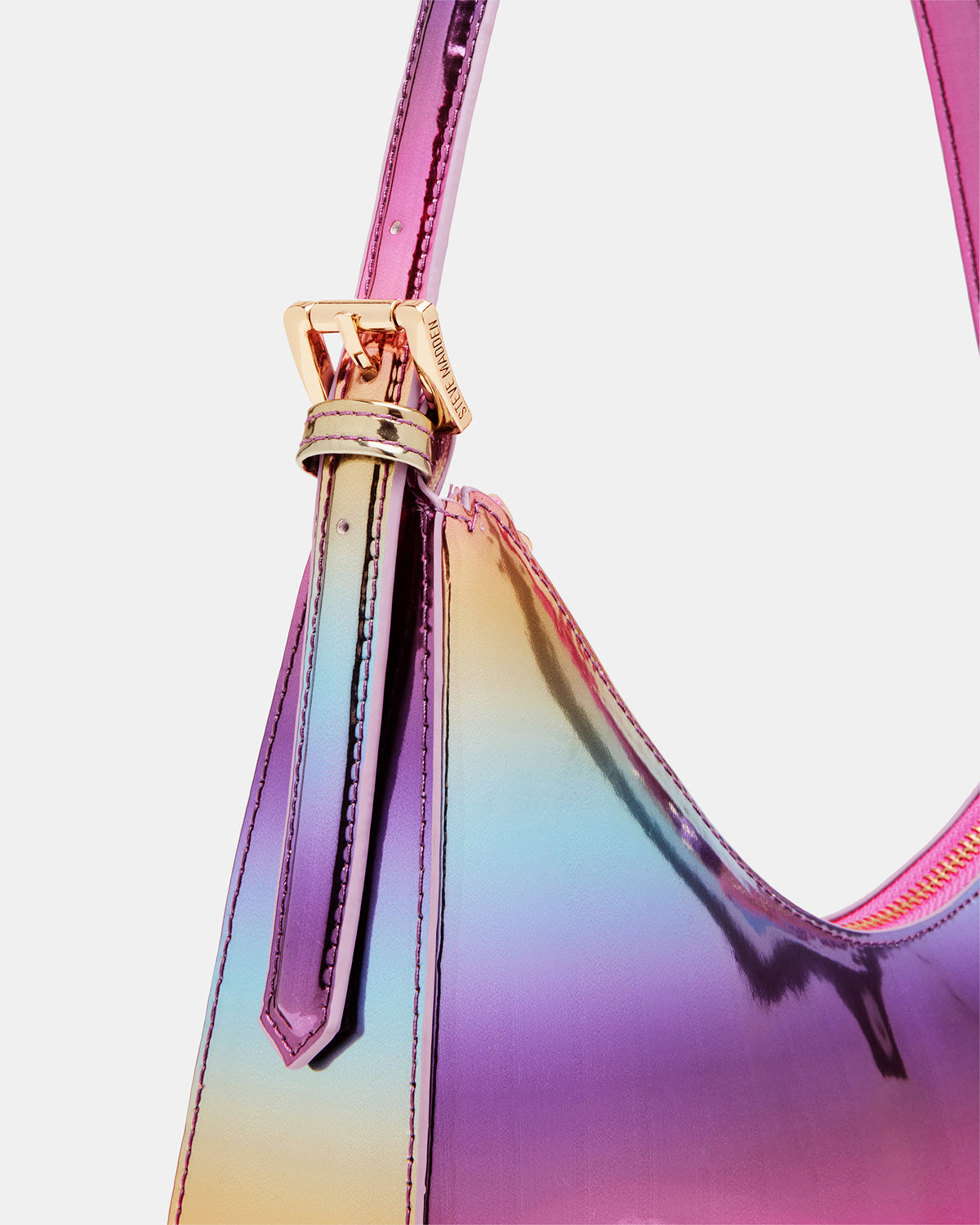 Steve Madden SMITH Bag Metallic Multi Asymmetric Shoulder Handbag