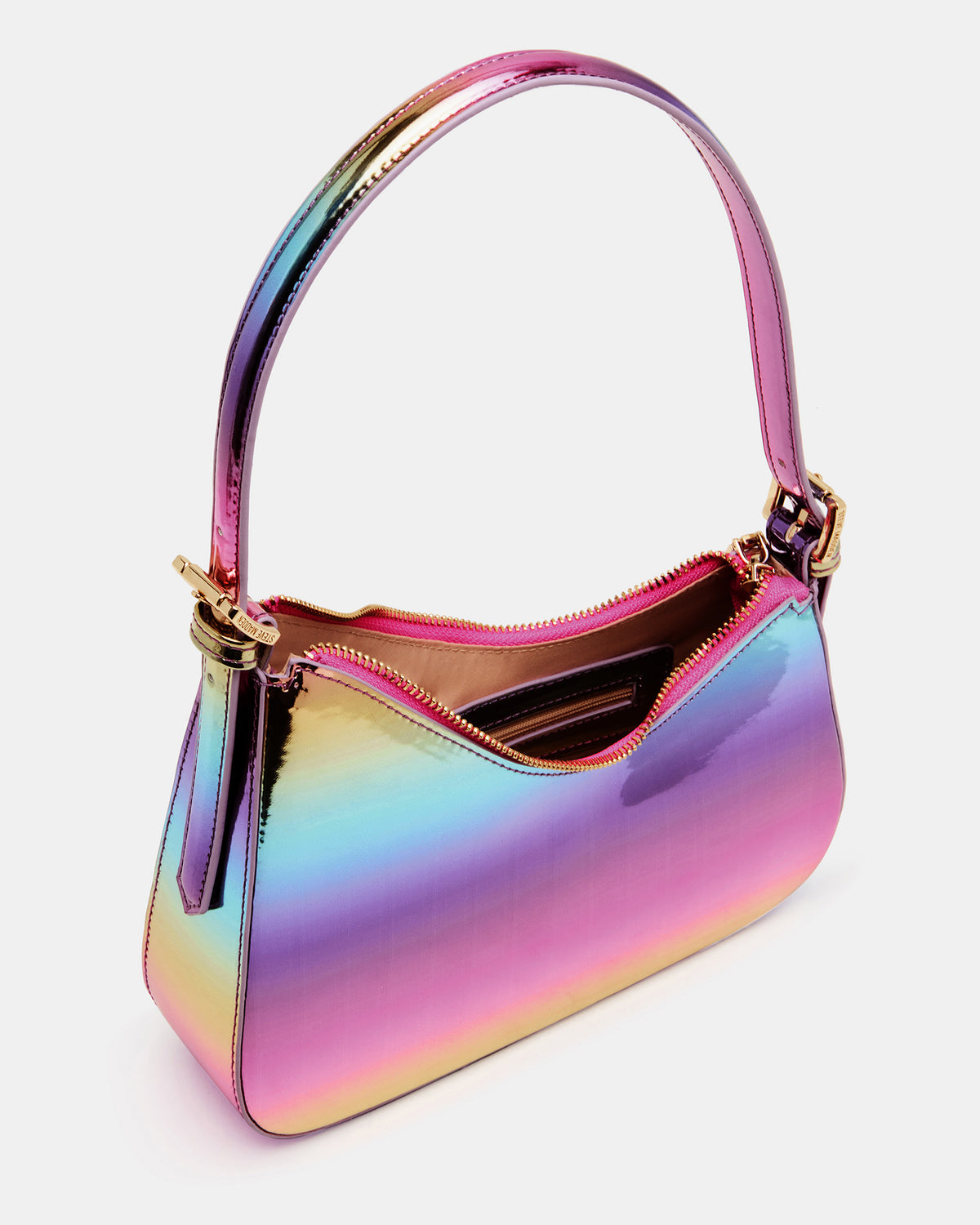 Steve Madden SMITH Bag Metallic Multi Asymmetric Shoulder Handbag