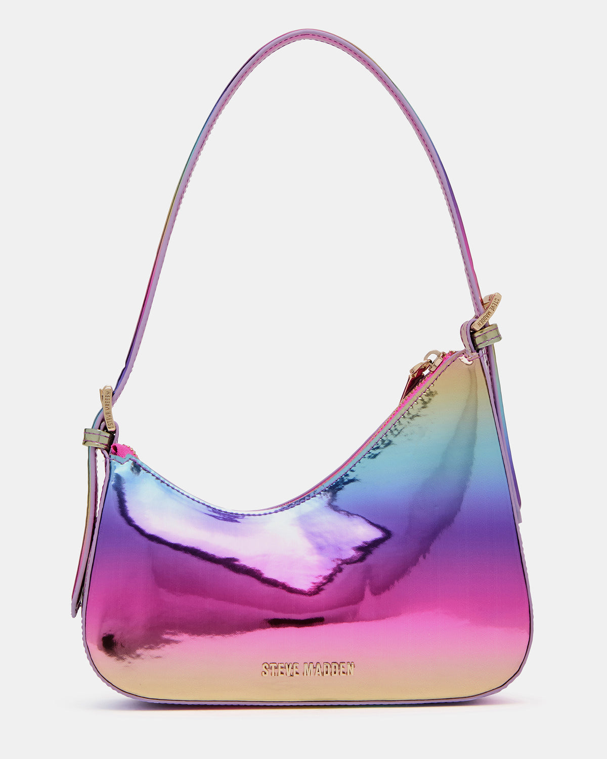 Steve Madden SMITH Bag Metallic Multi Asymmetric Shoulder Handbag