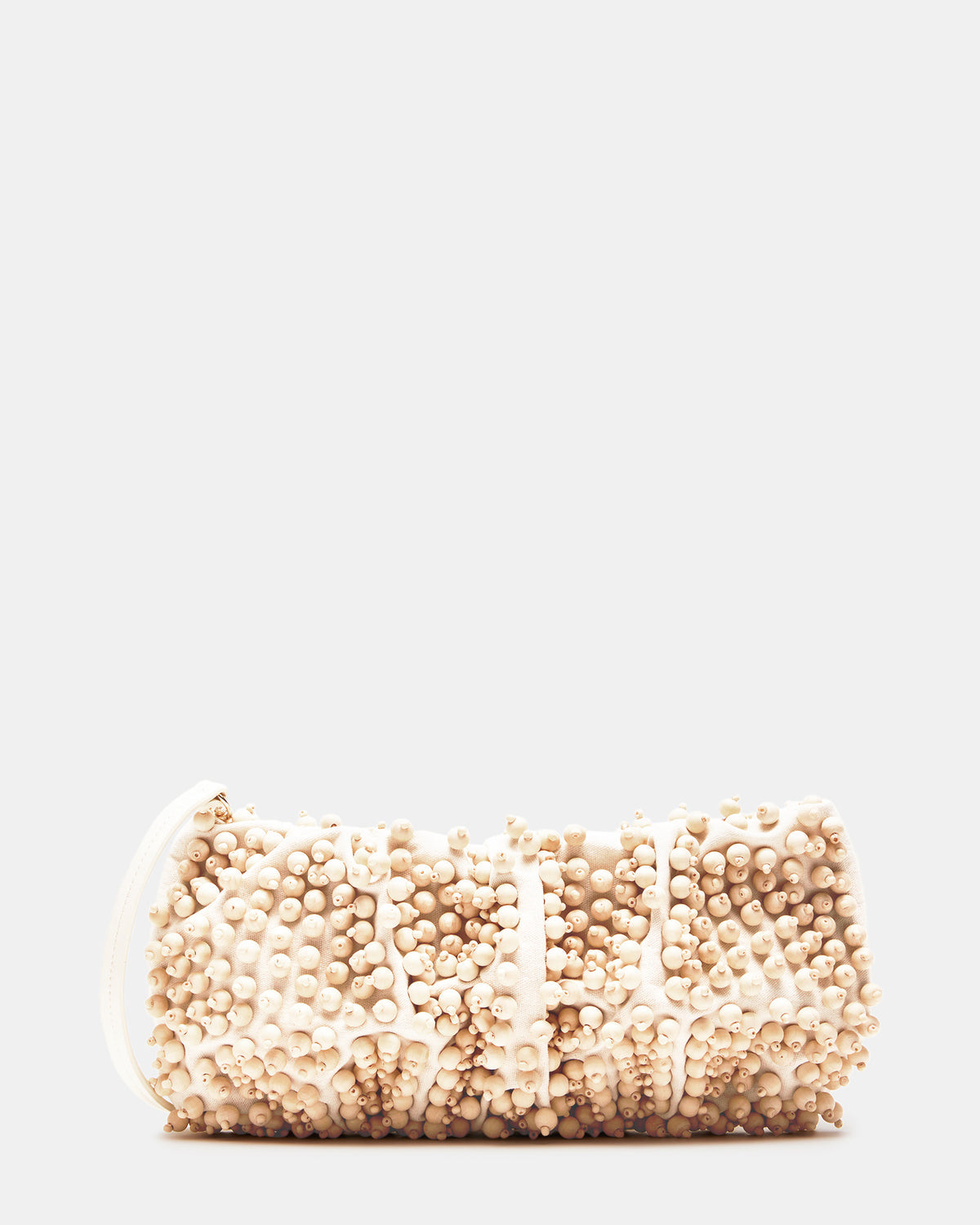 Steve Madden TIKI Natural Women's Beaded Clutch