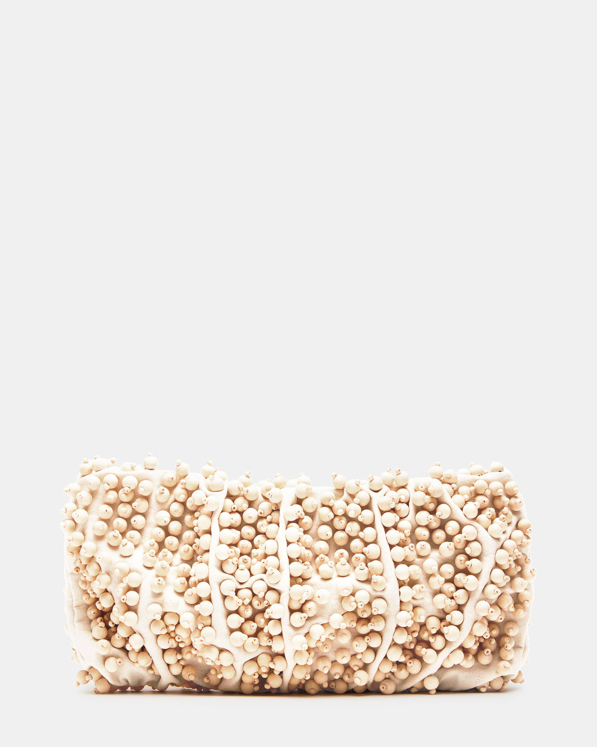Steve Madden TIKI Natural Women's Beaded Clutch